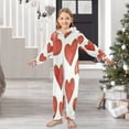 thumbnail image 6 of Vzayyk 4T-14Y Size Aviliable Cozy One-Piece Footless Sleeper Pajama Hearts, 6 of 8