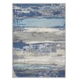 thumbnail image 7 of GENIMO 8'x10' Rug for Living Room, Large Machine Washable Non Slip Low Pile Area Rug for Bedroom Dining Room, Artistic Abstract, Dusty Blue, 7 of 7