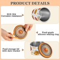 thumbnail image 5 of Basketball Stars Airtight Coffee Bean Canister 30oz Food Storage Containers with Lids For Gournd, Tea, Sugar, Flour, Rice, Cereal, Candy Cookie Jar, 5 of 8