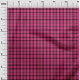 thumbnail image 3 of oneOone Cotton Flex Fuschia Pink Fabric Check Dress Material Fabric Print Fabric By The Yard 40 Inch Wide, 3 of 4