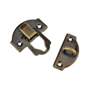10pcs Jewelry Box Latches Special Small Box Packing Buckle Antique Wooden Gift Lock Alloy Latch Hook Locks(Bronze)