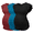 Black / Lake Blue / Wine Red(3pcs), variant on Women's Maternity Tops 3 Packs Flying Short Sleeve Side Ruched Tunic T-Shirt Pregnancy Clothes Lake Blue/Grey/Black