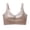 Coffee, variant on Womens Solid Color Push Up Bras Round Neck Wide Shoulder Strap No Underwire Soft Everyday Bras