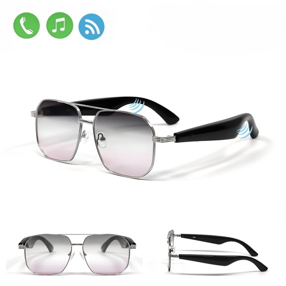 Smart AI Glasses, Translation Function, Polarized UV Protection, Blue Light Blocking, BT Music & Calls