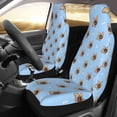 thumbnail image 3 of Fotbe Brown French Bulldog Pattern Automotive Seat Covers for Cars Trucks and SUVs – Car Seat Covers for Front Seats,Protective Seat Covers,Vehicle Seat Covers, Set of 2, 3 of 9