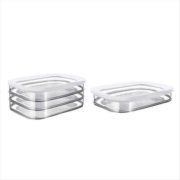 Cajas de Almacenamiento de Alimentos con Tapa para Fiambres, Tocino, Fiambres, Frutas, Verduras, y Contenedores de Almacenamiento de Frutas