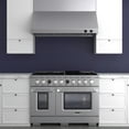thumbnail image 2 of 48 in. 6.7 cu. ft. 8 Burners Dual Fuel Range for Propane Gas in Stainless Steel., 2 of 15