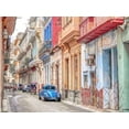 thumbnail image 2 of Frank, Assaf 32x25 Gold Ornate Wood Framed with Double Matting Museum Art Print Titled - Vintage car on street of Havana, Cuba, 2 of 4
