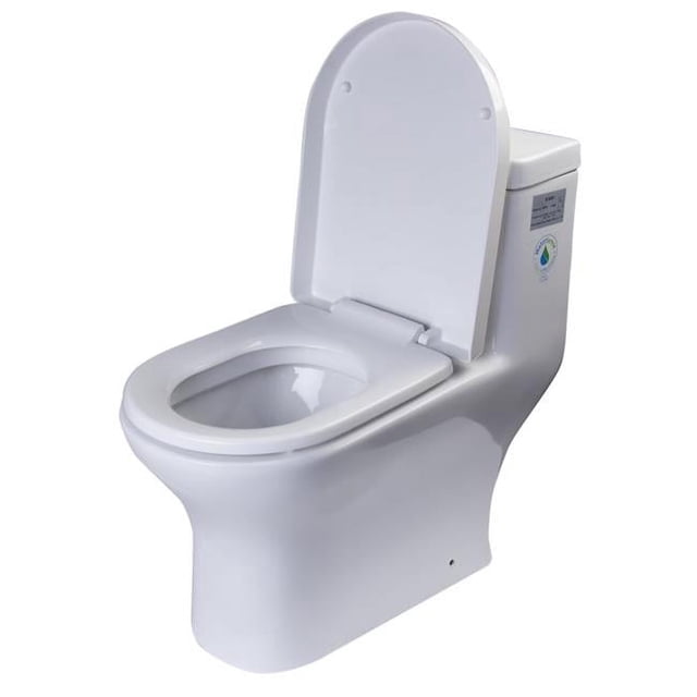 Eago R-353SEAT Replacement Soft Closing Plastic Toilet Seat, White for TB353
