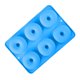 thumbnail image 1 of Molde de silicona para 6 muffins y donas, molde antiadherente para postres, para hacer donas, pasteles, chocolates, postres y mucho más., 1 of 8