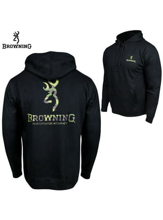 Browning Youth Camo Buckmark Hoodie Sweatshirt - Loden-Closeout