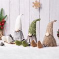 thumbnail image 4 of 2 uds/3 uds. De gnomos de felpa tejidos a cuadros de lana con piernas largas, decoración navideña para el hogar, regalo de Navidad para niños, 4 of 5