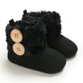 thumbnail image 5 of Mikilon 0-1 Years Kids Cute Plus Velvet Shoes Soft Sole Thicken Warm Snow Boots, 5 of 9