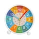 thumbnail image 4 of Reloj despertador infantil con luz de fondo, analógico, con esfera colorida para mesita de noche o dormitorio infantil., 4 of 9