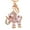 Pink, variant on Naierhg 2Pcs Bling Rhinestone Elephant Keychain Key Ring Handbag Charm Pendant Gift