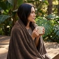 thumbnail image 7 of SoComfy by Bedelite Flannel Fleece Twin Blanket, Soft Plush Warm Lightweight,60 x 80 in, Brown, 7 of 7