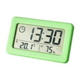 thumbnail image 2 of Reloj despertador Digital ligero temperatura colgante LCD silenciosa Monitor de humedad de estudio escritorio Gloria Reloj de pared digital, 2 of 9