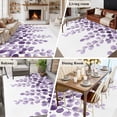 thumbnail image 3 of Rectangle Rug 5x8ft Area Rug, Oombre Purple Eucalyptus Leaf Area Rugs for Living Room Bedroom, Summer Country Leaves Floor Mat Non-Slip Non-Shedding Carpet Indoor Accent Rugs, 3 of 9