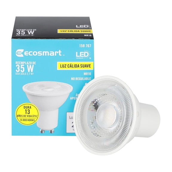 Foco Led Mr16 Ecosmart 2.7W 250Lm Luz Cálida 3000K
