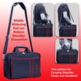 thumbnail image 3 of omarando Carrying Case for PS5, Bag for PS5,Bag for PS5 Accessories,Included Gamepad Controller Protective Box(Black-Red), 3 of 8