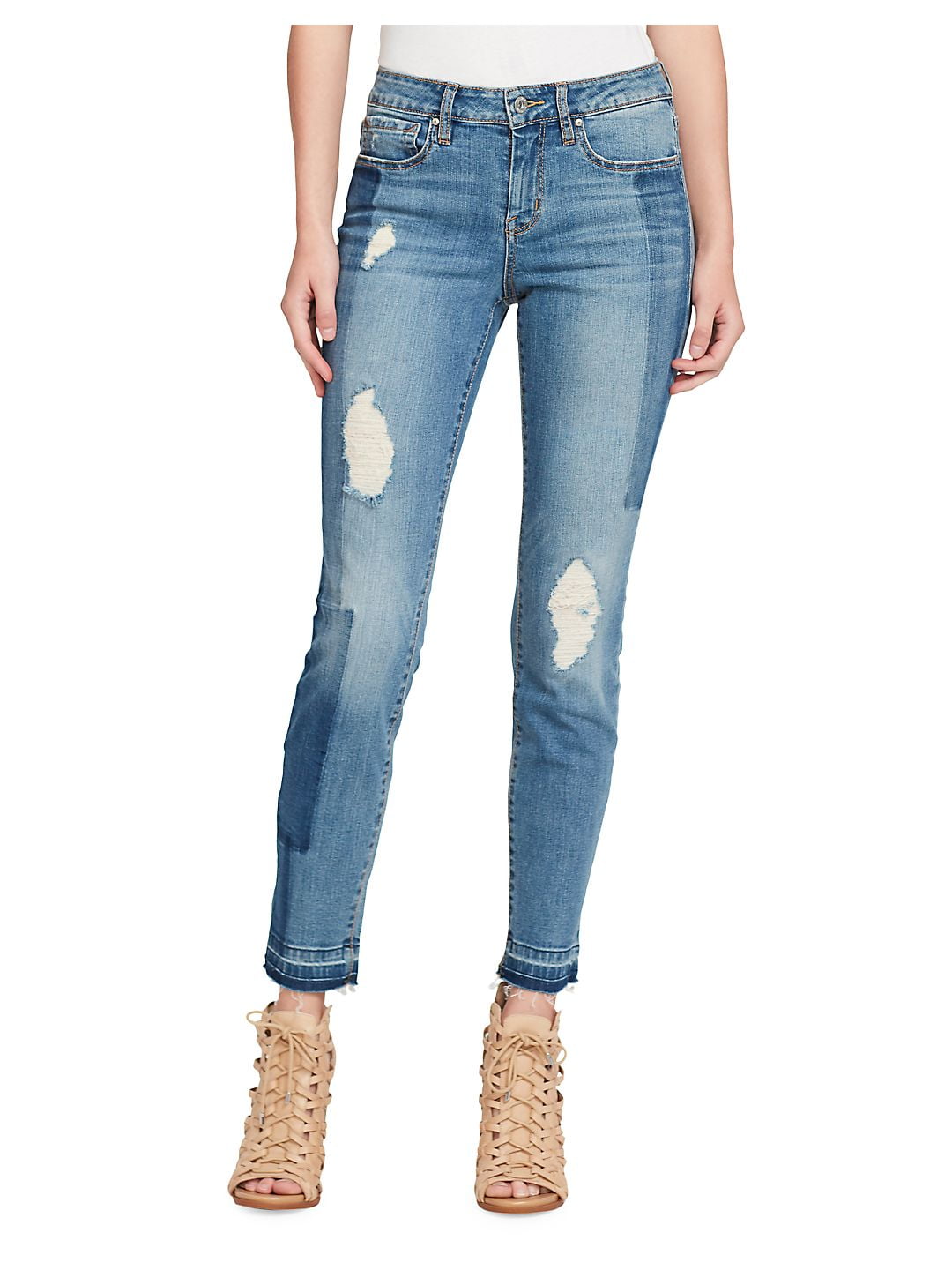 rolled ankle jeans