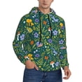 thumbnail image 2 of Lsque Forest Flora And Fauna Pattern Casual Men's Hoodie,Hooded Sweatshirt with Kangaroo Pocket,Pullover Hoodie-Small, 2 of 7