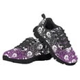 thumbnail image 4 of Uourmeti Halloween Sneakers Size 3 Little Kid Knitted Mesh Sports Shoes Boys Girls Skull Skeleton Cobweb Print Lace Up Athletic Running Shoes, 4 of 7