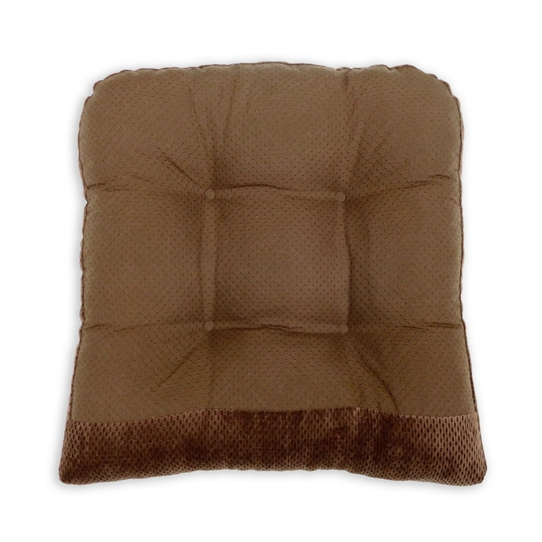 Perfect Performance Delano Set of 2 Memory Foam Chair Cushions Chocolate Brown Walmart