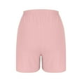 thumbnail image 4 of Uaswgudfs Women's Quick-Dry High-Waisted Running Shorts - 2” Inseam with Pockets & Belt for Gym or Beach Pink M, 4 of 6