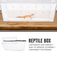 thumbnail image 3 of HONITANO Lightweight Black Reptile Breeding Box ABS Plastic Container with Clear View, 3 of 6