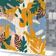 thumbnail image 5 of Tchckioa Waterproof Shower Curtain for Batnroom,Tribe Floral Curtain Decor,36x72 Inch, 5 of 6