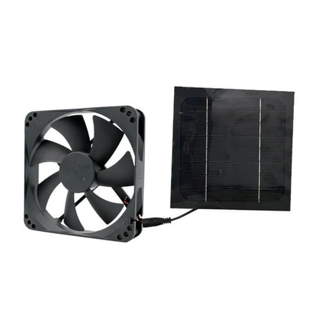 

Small Solar Powered USB Waterproof Fan for Small Chicken Coops Greenhouses Doghouses Sheds and Other Enclosures