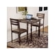 thumbnail image 1 of cm de Alturaogar cm de Profundidadining Mesa Set para 2 3 Piece cm de Profundidadining Mesa y Chairs Set con Spiral Mesa Legs para Pequeño Spaces Kitchens y Apartments, 1 of 6