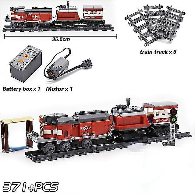 Train Sets Building Blocks | City Haul Train Heavy | New Train Set - New City -sebneei