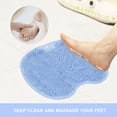 thumbnail image 3 of Alfombrilla para fregar los pies en la ducha, estropajo de espalda para ducha, montaje en pared con ventosas, exfoliante y calmante, 3 of 5