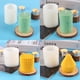 thumbnail image 4 of Moldes de vela de bricolaje Formado con forma de ventilador Superficie lisa fácil de desmoldeo Forma de molde hecho a mano reutilizable para velas Pastel de chocolate 50-2478 Yuarrent HA060546-01, 4 of 6
