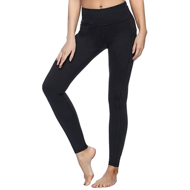 Yoga Pants for Women with Pockets High Waist Tummy Control Slim Leggings 