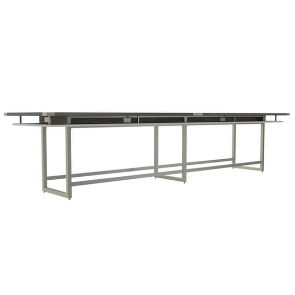 Mirella Conference Table Standing Height - 16' Stone Gray