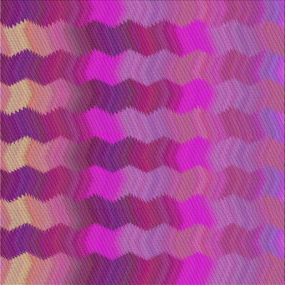 Ahgly Company Machine Washable Indoor Square Transitional Medium Violet Red Pink Area Rugs, 7' Square