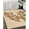 thumbnail image 3 of Ahgly Company Tapis d'Intérieur Lavables en Machine, Carrés, Bronze Transitionnel Brun, 7' Carré, 3 of 7