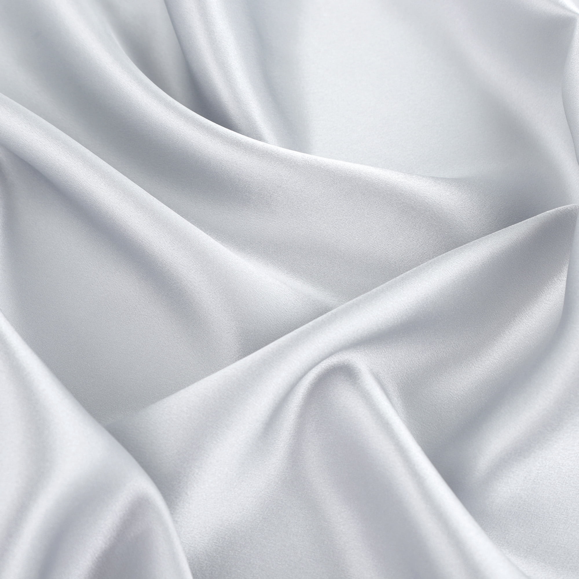 Unique Bargains 22 Momme Silk Pillowcase Queen Size Silver Grey