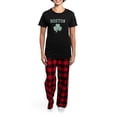 thumbnail image 4 of CafePress - Boston Shamrock Women's Dark Pajamas - Women's Short Sleeve Print T-Shirt and Pants Dark Cotton Pajama Set, 4 of 7