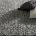 thumbnail image 4 of TOWN & COUNTRY LUXE Tretta Modern Geo Runner Area Rug with Plush High-Low Texture, Grey, 1'9"x7'2", 4 of 7