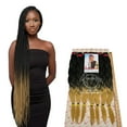 thumbnail image 2 of X-Pression 52" 7X Pre-stretched Braids, Braiding Hair Extensions African Kinky, Pre-Cut, Pre-Stretched, Synthetic Fiber, 7 bundles, Soft & Shiny, Ready for Hot Water Use, 390g, 2 of 10