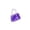 A005- Purple, variant on Blue Glitter Squishy Purse with Beaded Handle, Relaxation Toy for Girls