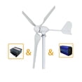 thumbnail image 2 of Wind Turbine Generator Low Wind Speed 2000W Horizontal Wind Turbine Generator 12V 24V 48V Windmill With MPPT Charger Controller ,Easy to Install, 2 of 7