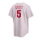 thumbnail image 2 of Camiseta de béisbol de los Philadelphia Phillies para hombre STOTT 5# TURNER 7# HARPER 3# Réplica para adultos Nombre del jugador Camiseta azul marino M, 2 of 2