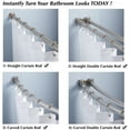 thumbnail image 5 of Bxaolu Shower Curtain Rings, 12 Pack, Rust Proof Hooks, Metal Silver Hangers for Curtains, 5 of 9