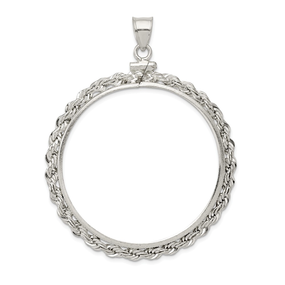 Coin Rope Bezel Pendant 