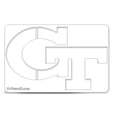 thumbnail image 2 of NCAA Georgia Tech Yellow Jackets Collegiate 'GT' Multi-Purpose Stencil, 2 of 3